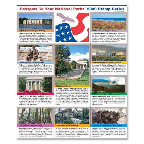 2009 Passport Stamp Set Shop Americas National Parks